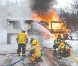 House 		explosion fire